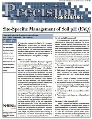 Site-Specific Management of Soil pH (FAQ)